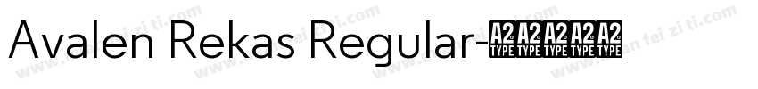 Avalen Rekas Regular字体转换